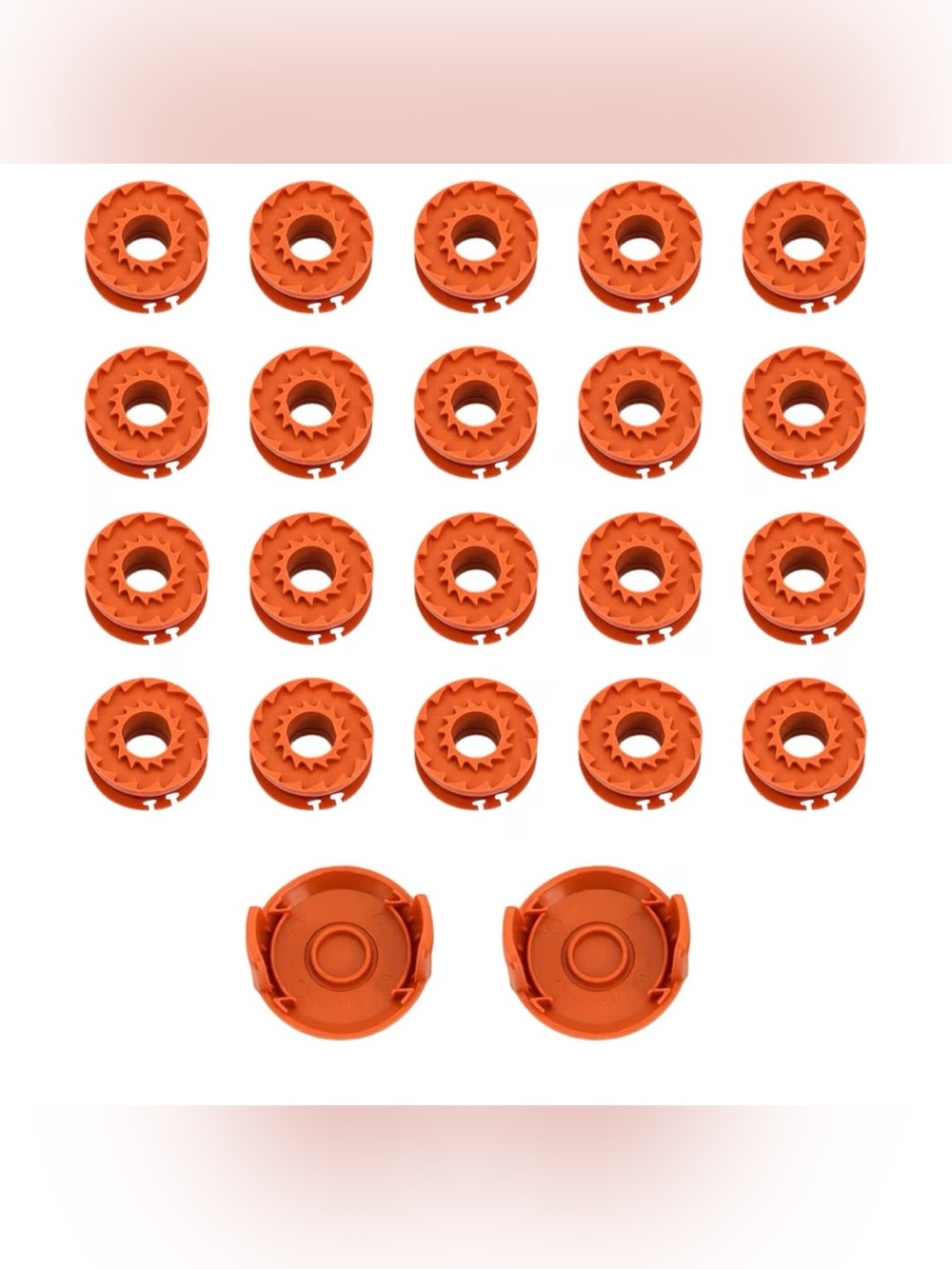 20 Pack WA0010 Replacement Spool Line10ft Nylon Twisted Trimmer with 2 Caps